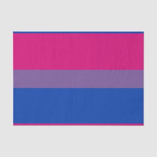 Papier Mousseline Drapeau de fierté bisexuel (Recto)