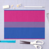 Papier Mousseline Drapeau de fierté bisexuel (Artisanat)