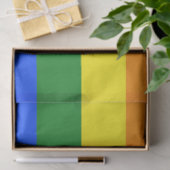 Papier Mousseline Drapeau de fierté bispirituel de SlipperyJoe's sym (Cadeau)