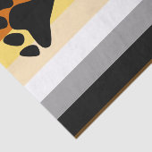 Papier Mousseline Drapeau de fierté de l'ours (Détail)