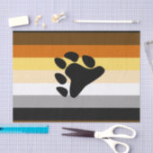 Papier Mousseline Drapeau de fierté de l'ours avec patte (Artisanat)