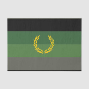 Papier Mousseline Drapeau de fierté de l'uniforme militaire