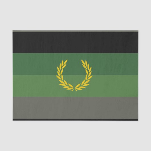 Papier Mousseline Drapeau de fierté de l'uniforme militaire (Recto)