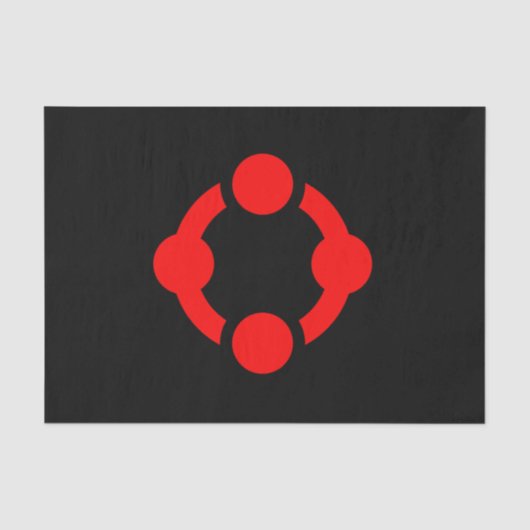 Papier Mousseline Drapeau de fierté de niche (Noir) (Recto)
