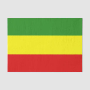 Papier Mousseline Drapeau de fierté de Rastafarian