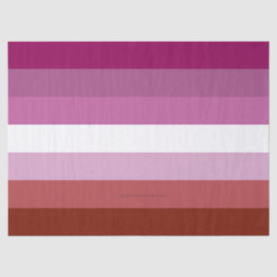 Papier Mousseline Drapeau de fierté lesbienne de SlipperyJoe's fémin