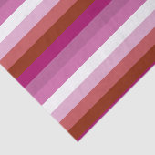 Papier Mousseline Drapeau de fierté lesbienne horizontal (Détail)
