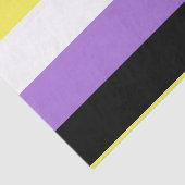 Papier Mousseline Drapeau de fierté non binaire (Détail)