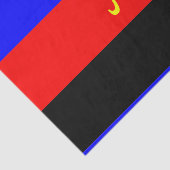 Papier Mousseline Drapeau de fierté polyamoureuse (Détail)