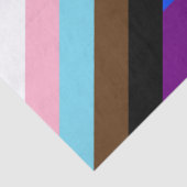 Papier Mousseline Drapeau de fierté Progress Pride de SlipperyJoe si (Détail)