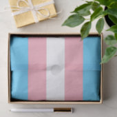 Papier Mousseline Drapeau de fierté transgenre horizontal (Cadeau)