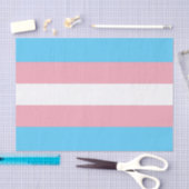 Papier Mousseline Drapeau de fierté transgenre horizontal (Artisanat)