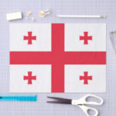 Papier Mousseline Drapeau de Géorgie (Artisanat)