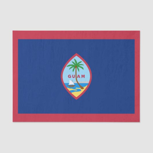 Papier Mousseline Drapeau de Guam (Recto)