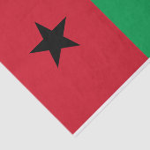 Papier Mousseline Drapeau de Guinée-Bissau (Détail)