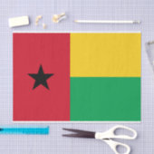 Papier Mousseline Drapeau de Guinée-Bissau (Artisanat)