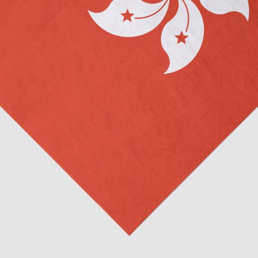 Papier Mousseline Drapeau de Hong Kong (Détail)