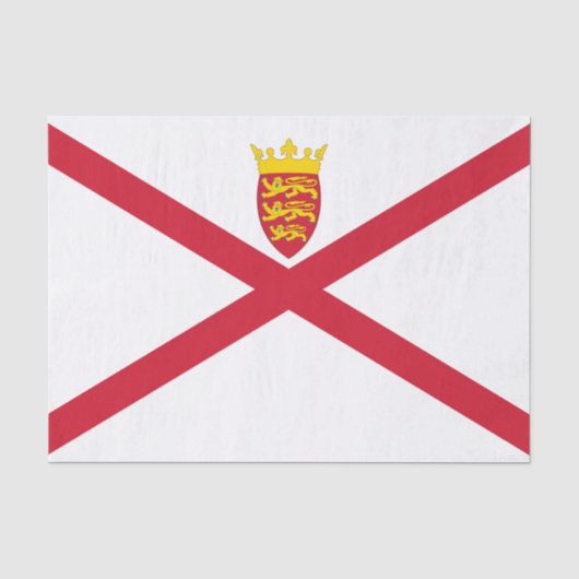Papier Mousseline Drapeau de Jersey (Recto)