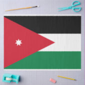 Papier Mousseline Drapeau de Jordanie (Artisanat)