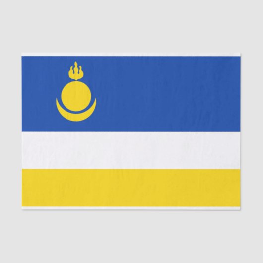 Papier Mousseline Drapeau de la Buryatia patriotique (Recto)