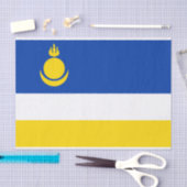 Papier Mousseline Drapeau de la Buryatia patriotique (Artisanat)