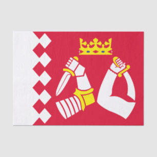 Papier Mousseline Drapeau de la Carélie du Nord