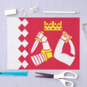 Papier Mousseline Drapeau de la Carélie du Nord (Artisanat)