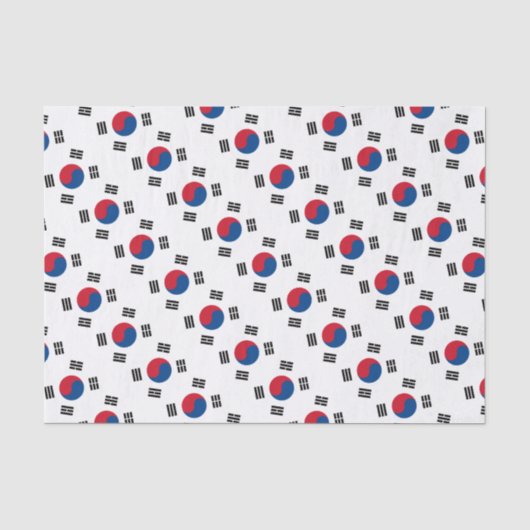 Papier Mousseline Drapeau de la Corée du Sud (Recto)