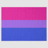 Papier Mousseline Drapeau de la fierté bisexuelle (Recto)