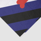 Papier Mousseline Drapeau de la fierté de jeu de chiot (Détail)