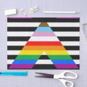 Papier Mousseline Drapeau de la fierté de progrès d'allié (Artisanat)