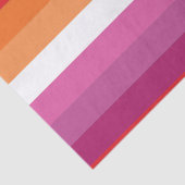 Papier Mousseline Drapeau de la fierté lesbienne (Détail)