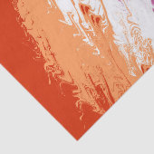 Papier Mousseline Drapeau de la fierté lesbienne Abstraite (Détail)