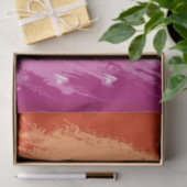 Papier Mousseline Drapeau de la fierté lesbienne Abstraite (Cadeau)