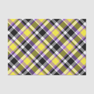 Papier Mousseline Drapeau de la Fierté Plaid Non binaire Boho Eclect