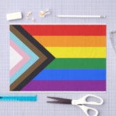 Papier Mousseline drapeau de la fierté progressive (Artisanat)