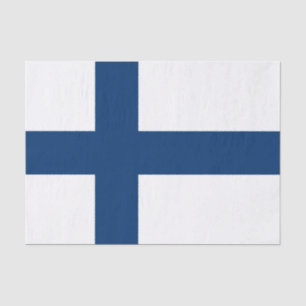 Papier Mousseline Drapeau de la Finlande