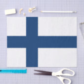 Papier Mousseline Drapeau de la Finlande (Artisanat)