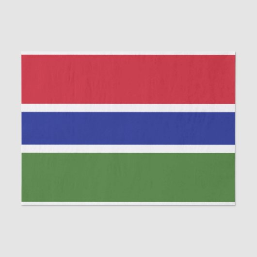 Papier Mousseline Drapeau de la Gambie (Recto)