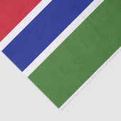 Papier Mousseline Drapeau de la Gambie (Détail)