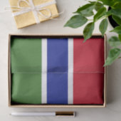 Papier Mousseline Drapeau de la Gambie (Cadeau)