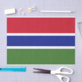 Papier Mousseline Drapeau de la Gambie (Artisanat)