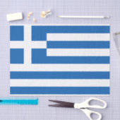 Papier Mousseline Drapeau de la Grèce (Artisanat)
