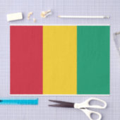 Papier Mousseline Drapeau de la Guinée (Artisanat)