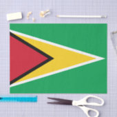 Papier Mousseline Drapeau de la Guyane (Artisanat)
