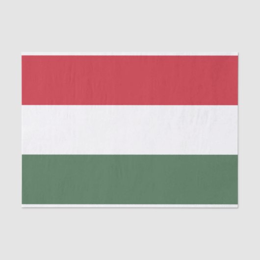 Papier Mousseline Drapeau de la Hongrie (Recto)