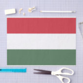 Papier Mousseline Drapeau de la Hongrie (Artisanat)