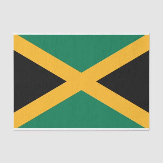 Papier Mousseline Drapeau de la Jamaïque (Recto)
