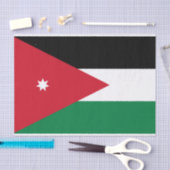 Papier Mousseline Drapeau de la Jordanie (Artisanat)