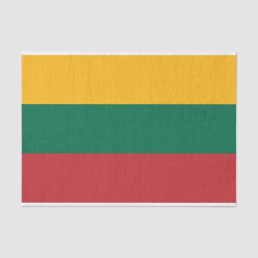 Papier Mousseline Drapeau de la Lituanie (Recto)